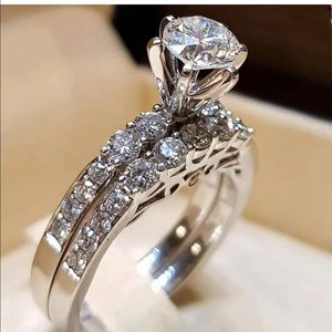 💍Absolutely Gorgeous 925 Silver Wedding set